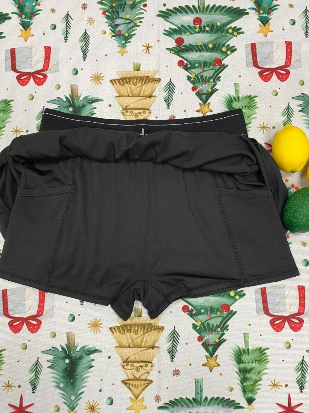 🥳ALO Yoga Match Point Tennis Skirt Black Women’s Mini Athletic Activewear NWT - Picture 3 of 8